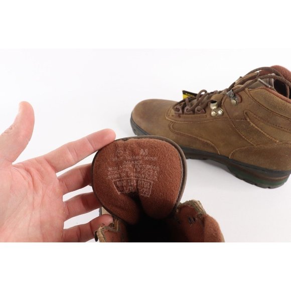 NOS Vintage 90s Mens 6.5 Steel Toe Leather Ankle Chukkas Chukka Boots Brown main image 4
